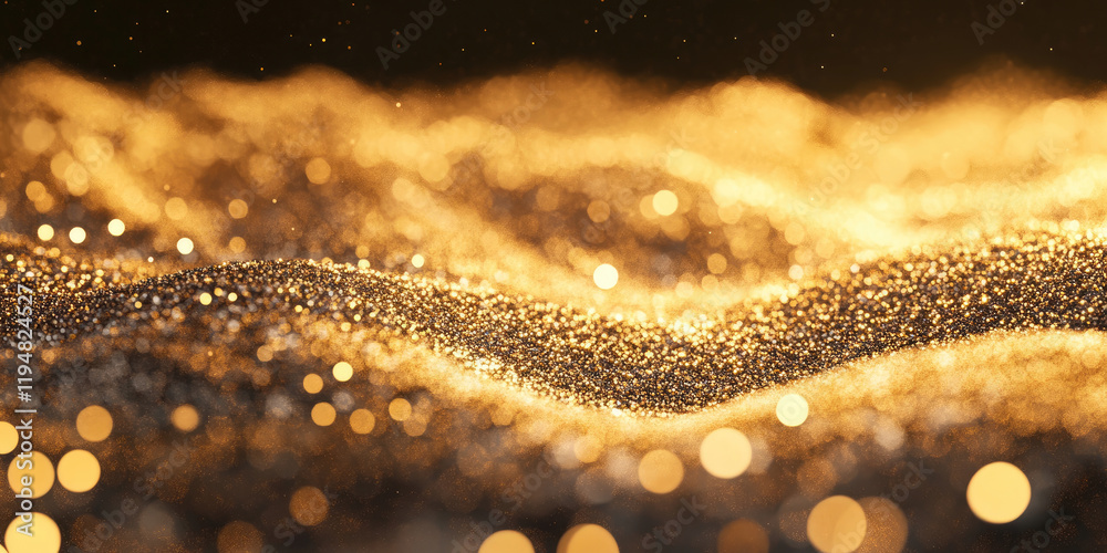 Poster 3d render of abstract particle design background in 8k for futuristic and digital art projects
