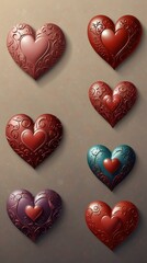 Obraz premium heart shaped cookies