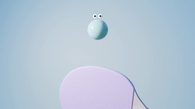 Emotional Ping Pong 3D loop animation
