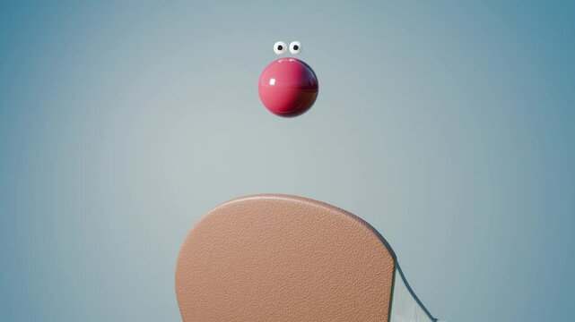 Emotional Ping Pong 3D loop animation