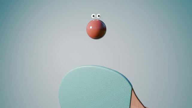 Emotional Ping Pong 3D loop animation