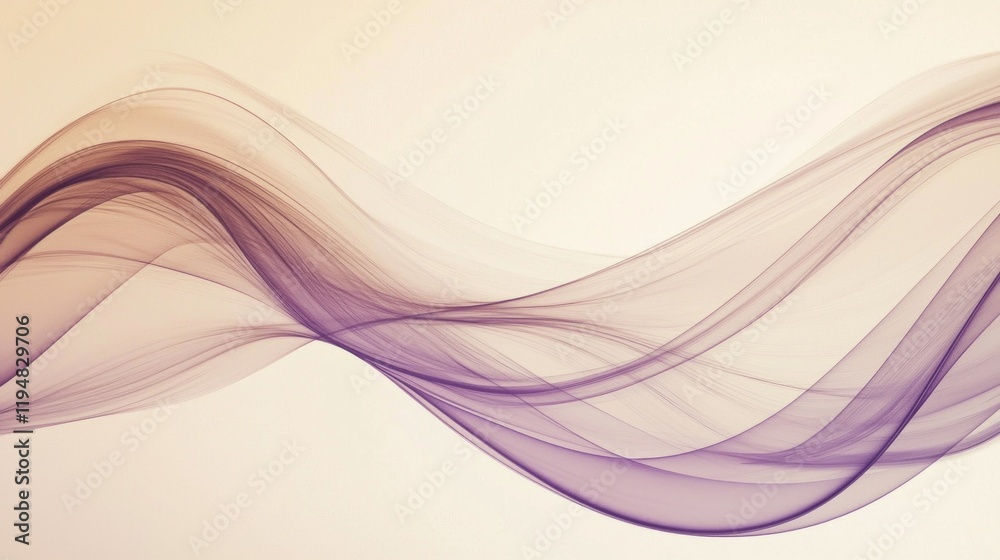Poster soft, elegant lines of mocha mousse swirl and intertwine across a gentle backdrop, evoking feelings 