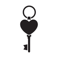  Valentine's Day Heart Keychain,, vector, silhouette, illustratio