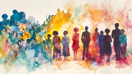 Watercolor Art Celebrating Cultural Connection