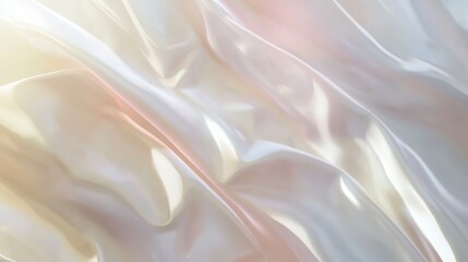 Abstract Pastel Background with Soft Gradient, Light and Shadow, Watercolor Texture, Holographic Foil, Shiny Glass Effect, Minimalist Design, Modern Art, Vector Illustration