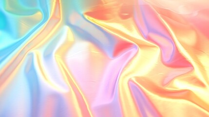 Obraz premium Abstract Pastel Background with Soft Gradient, Light and Shadow, Watercolor Texture, Holographic Foil, Shiny Glass Effect, Minimalist Design, Modern Art, Vector Illustration