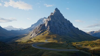 Fototapeta premium Majestic Mountain Peak Landscape