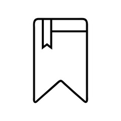 bookmark icon, bookmark line art - simple line art of bookmark, perfect for bookmark logos and icons and themed design 