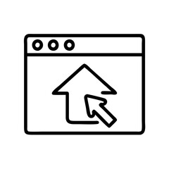 browser home button icon, browser home button line art - simple line art of browser home button, perfect for browser home button logos and icons and themed design 