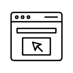 browser plugin icon, browser plugin line art - simple line art of browser plugin, perfect for browser plugin logos and icons and themed design 