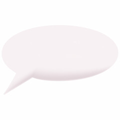 3D Speech Bubble Graphic