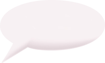 3D Speech Bubble Graphic
