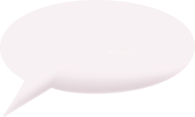 3D Speech Bubble Graphic