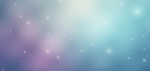 Gradient pastel background with soft white star shapes.