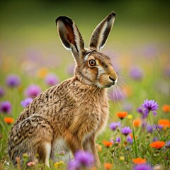 Obraz premium rabbit in the meadow