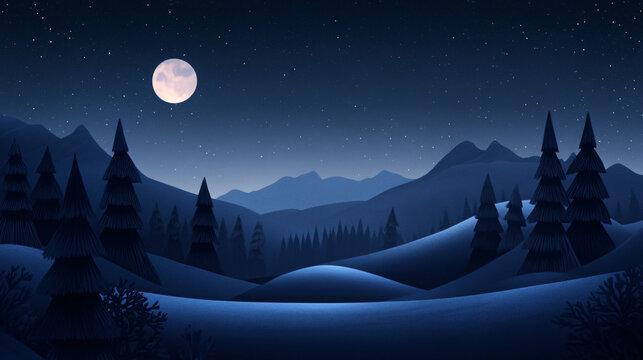 A calming midnight blue design with subtle gradients, soft textures, and glowing accents, ideal for creating peaceful and elegant visual content for upscale branding and websites.