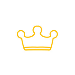 crown vector line icon