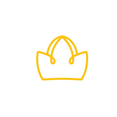 crown vector line icon