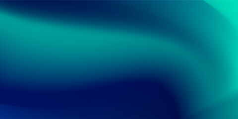 Obraz premium Blue-green gradient studio room, abstract background pattern, walls and floor reflect neon lights, dark tones and feel speed of digital technology