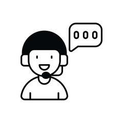 Customer Support icon design 