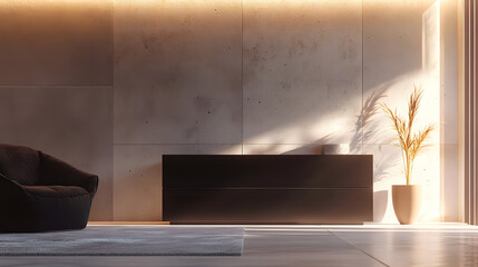 Warm and inviting space with soft lighting and modern decor, perfect for relaxing.