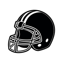 Fototapeta premium american football helmet isolated