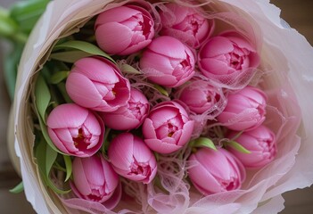 bouquet of pink roses