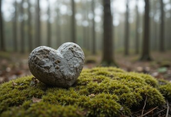 heart shaped stone