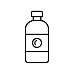 chlorine bottle icon, chlorine bottle line art - simple line art of chlorine bottle, perfect for chlorine bottle logos and icons and themed design 