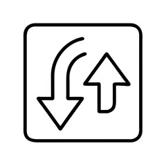 flip turn icon, flip turn line art - simple line art of flip turn, perfect for flip turn logos and icons and themed design 