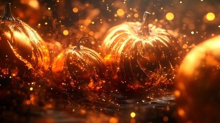 Naklejka premium Festive Liquid Metal Celebration