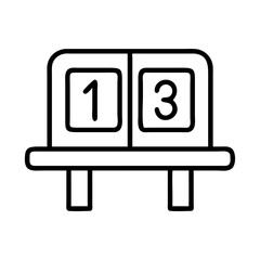 lap counter icon, lap counter line art - simple line art of lap counter, perfect for lap counter logos and icons and themed design 