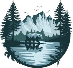 Outdoor landscape design template