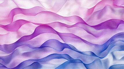 Obraz premium Abstract background with flowing gradient of pink purple and blue fabric waves