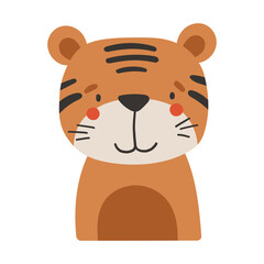 Safari animal isolated, tropical animal, kids illustration, cartoon vector
