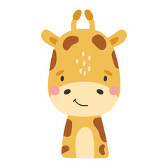 Safari animal isolated, tropical animal, kids illustration, cartoon vector
