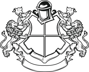 Lion Crest Coat of Arms