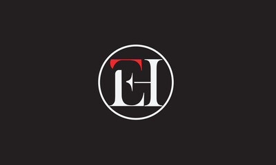 EH, HE, E, H , Abstract Letters Logo Monogram	
