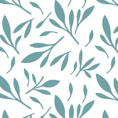 Seamless pattern with autumn leaves. Vector illustration botanical design.perfect for wallpaper, posters, websites, fashion, print or other design.