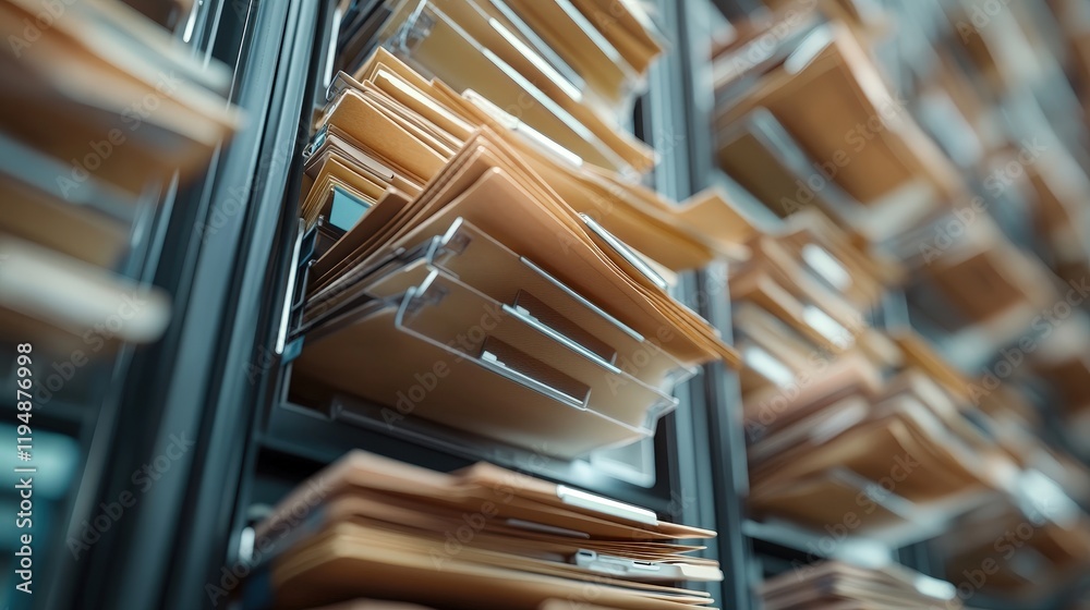 Poster detailed view of organized folders in a modern database system showcasing online documentation and e