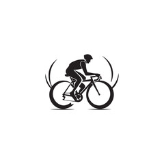 Naklejka premium rider silhouette