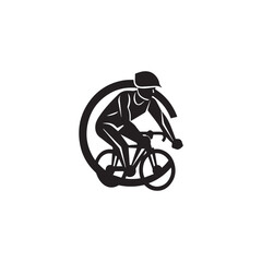 Naklejka premium rider silhouette