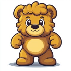 Obraz premium Adorable Cartoon Teddy Bear Character Design