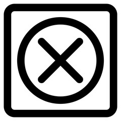 Fototapeta premium close button icon element for design