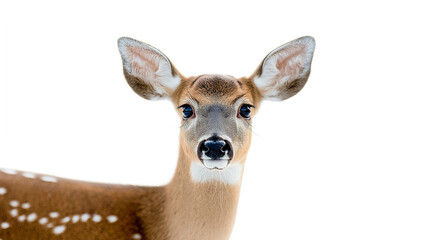 Fototapeta premium White-tailed deer wildlife animal isolated on a white background