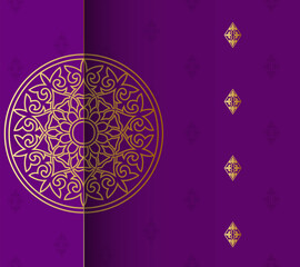Vector luxury islamic floral mandala background. Can be used for jewelry, beauty and fashion industry. Great for logo, monogram, invitation, flyer, menu, brochure, postcard, background. Asian ornament