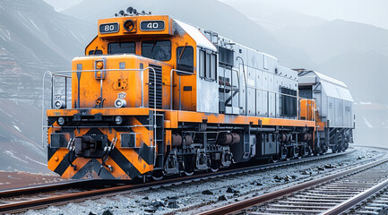 Electric clearing locomotive, is a type of electric locomotive, usually used in mining and mining operations. These are specialized machines designed to work in the most difficult mining conditions.