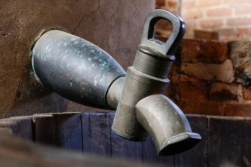 Vintage beer barrel tap