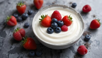 yogurt with berries