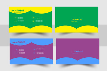 Fototapeta premium Simple Business Card Layout